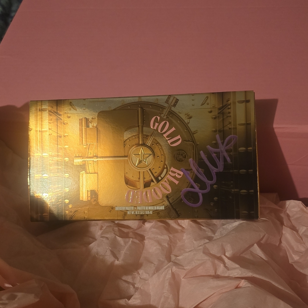 Jeffree Star AUTOGRAPHED Gold Blooded Palette